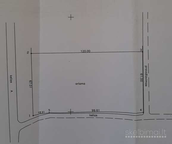 Pespektyvus sklypas komercijai