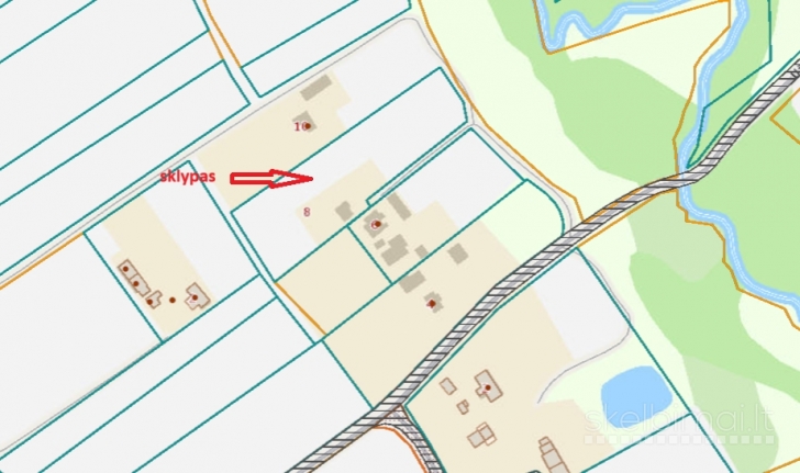 Gražioje ir ramioje vietoje parduodamas erdvus 43 a namų valdos sklypas