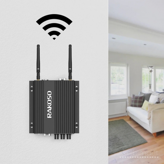 Arylic SA100 – D klasės ant sienos montuojamas integruotas stereo stiprintuvas