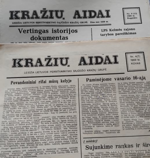 Seni laikraščiai Nepriklausomos Lietuvos