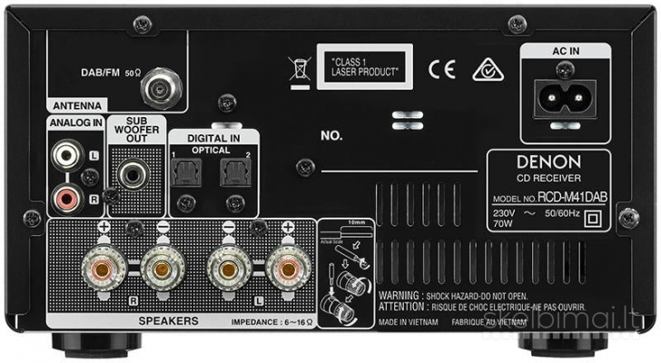 DENON RCD-M41 DAB+, Stereo CD imtuvas
