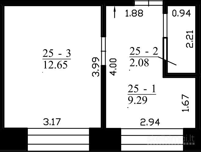 IŠNUOMOJAMAS BUTAS KAUNE, SARGĖNUOSE, VANDŽIOGALOS PL.