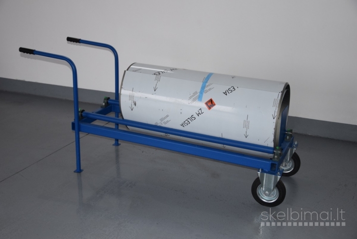 Skardos rulonų išvyniotuvas