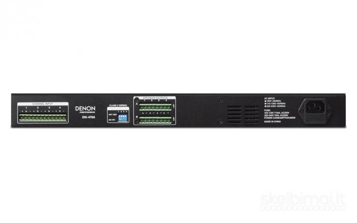 Denon Pro DN-470A 4-turių kanalų garso stiprintuvas