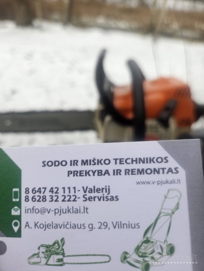 Kiniškų benzopjūklų žoliapjovių Remontas, Vilnius
