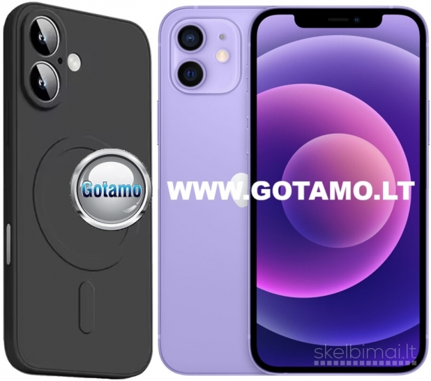 926 MagSafe Matte Plus dėklas nugarėlė Apple iPhone 12 telefonui