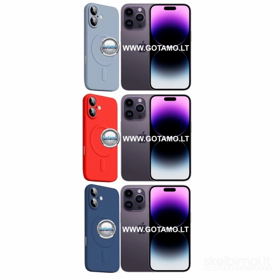 933 MagSafe Matte Plus dėklai nugarėlės Apple iPhone 14 Pro Max telefonui