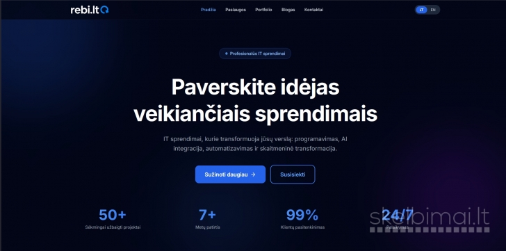 Profesionalios svetainės ir individualūs IT sprendimai