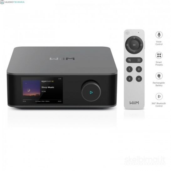 WiiM AMP Ultra skaitmeninis aukštos raiškos stiprintuvas su tinklo grotuvu