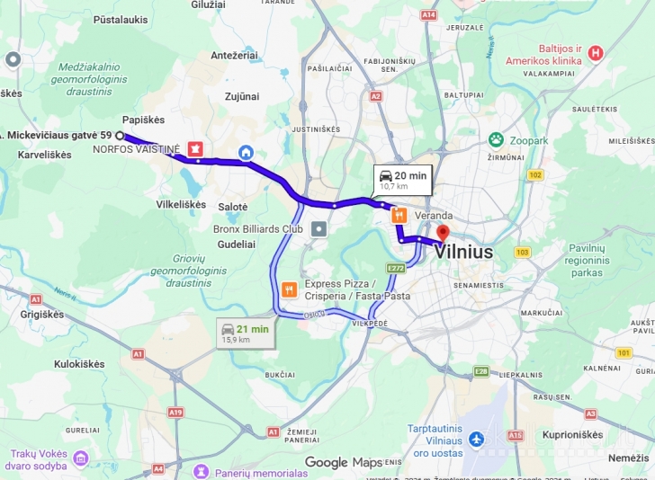 PARDUODAMAS 12.89 a NAMŲ VALDOS SKLYPAS Vilniaus rajone