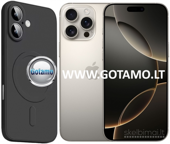 936 MagSafe Matte Plus dėklai nugarėlės Apple iPhone 16 Pro telefonui