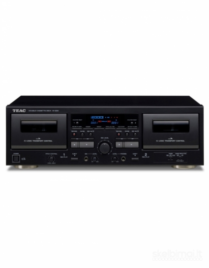 Teac W-1200 kasečių grotuvas vieta dviems kasetėms