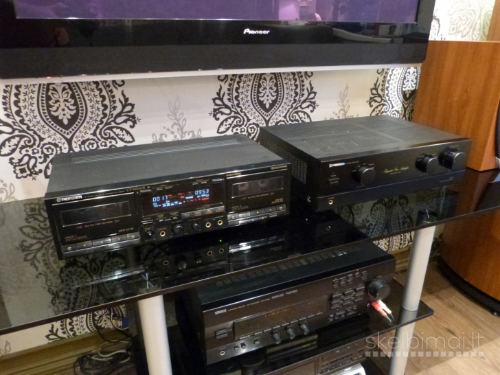 PIONEER CT-W650R Stereo Double Cassette Deck. 1991m. Made in Japan.