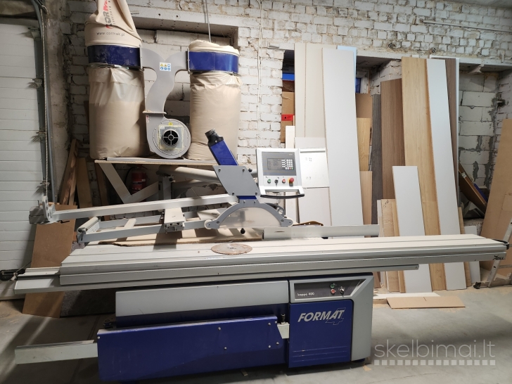 Parduodama medžio apdirbimo įranga