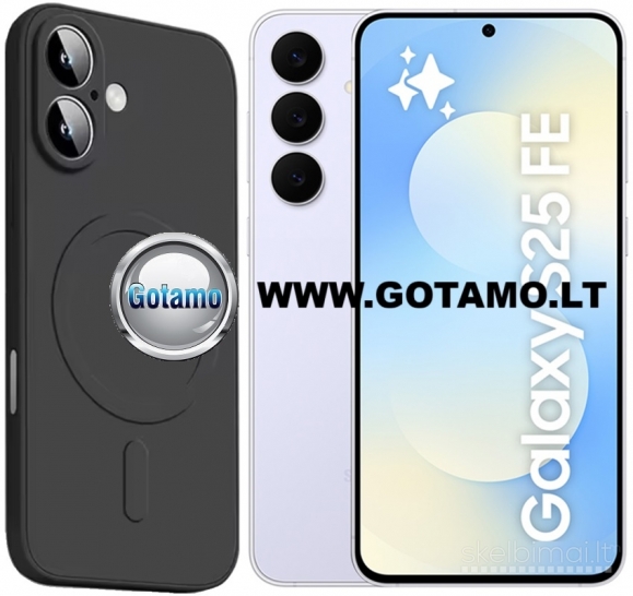 949 MagSafe Matte Plus dėklas nugarėlė Samsung Galaxy S25 FE telefonui
