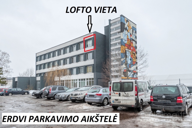 Parduodamas šviesus 23 kv.m "Bauhaus Mini Loftas" Kirtimų g.