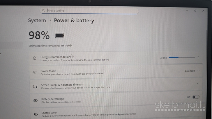 Lenovo ThinkPad X1 Carbon Gen 9 / i7 1185G7 / 16GB / 256GB NVMe / 1.12 KG