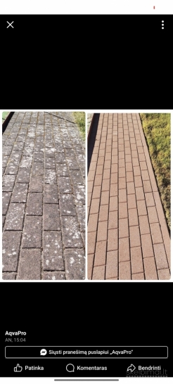 Stogų, trinkelių valymas, plovimas