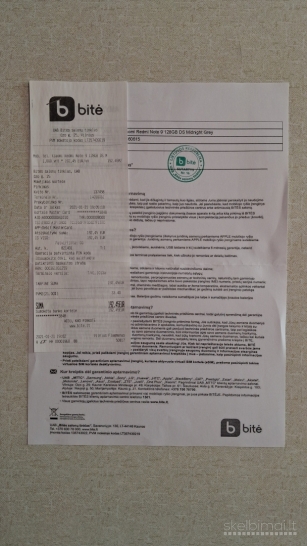 Xiaomi Redmi Note 9 geros būklės