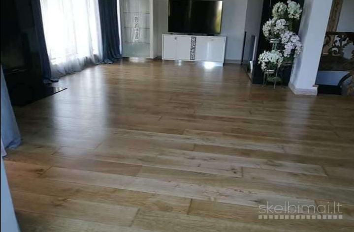 Parketo slifavimas laiptu restauravimas