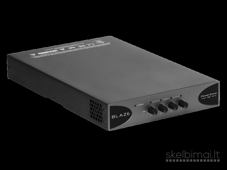 Blaze Audio PowerZone™ 504 – D-Klasės keturių kanalų galios stiprintuvas