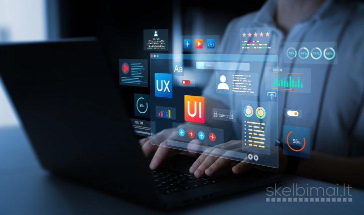 Modernių internetinių svetainių kūrimas nuo 150 EUR