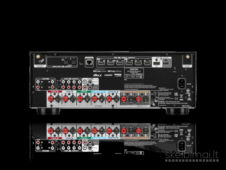 Denon AVC-X2850H – modernus 7.2 kanalų AV stiprintuvas