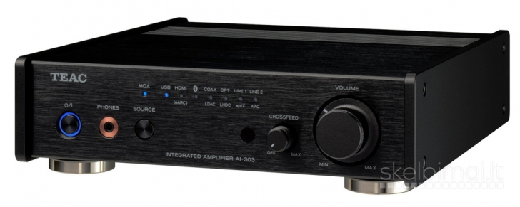 TEAC AI-303 – kompaktiškas integruotas A/B - klasės stiprintuvas