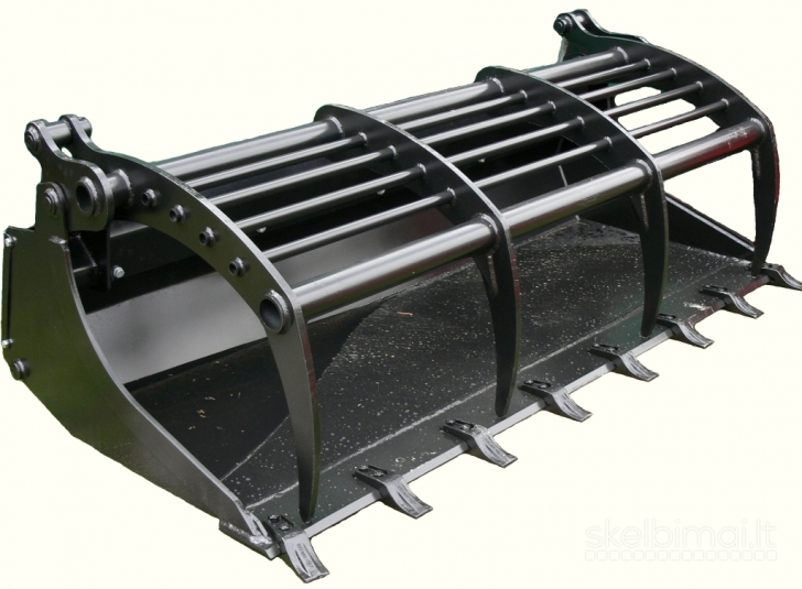 Planiravimo kaušai ekskavatoriams, greitos jungtys