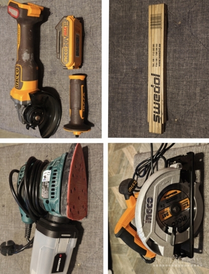 Visi Įrankiai ir daiktai pilnai veikiantis