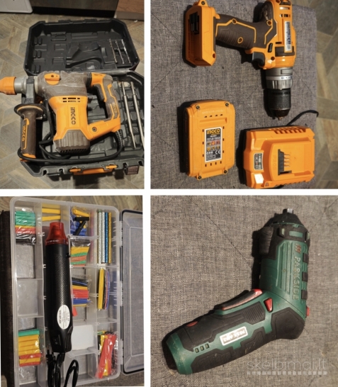 Visi Įrankiai ir daiktai pilnai veikiantis