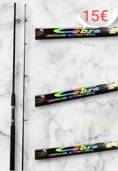 Žvejybos įrankiai, Komplektas mažai naudotas, spiningai atskirai nauji.