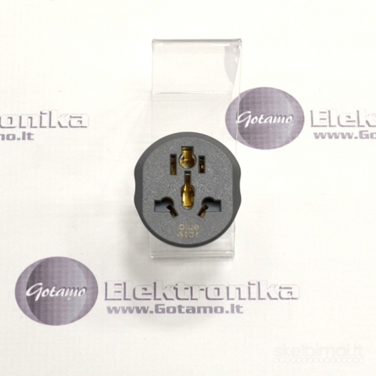 961 220V tinklo adapteris perėjimas į JAV (Type A) Blue Star universalus