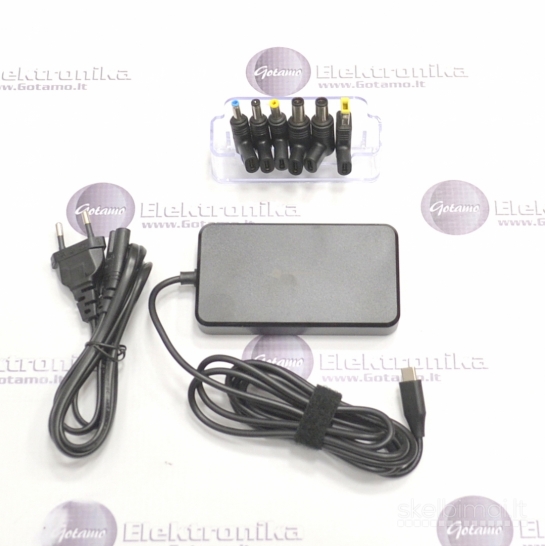 963 Universalus nešiojamo kompiuterio kroviklis Forcell 65W USB-C + antgaliai