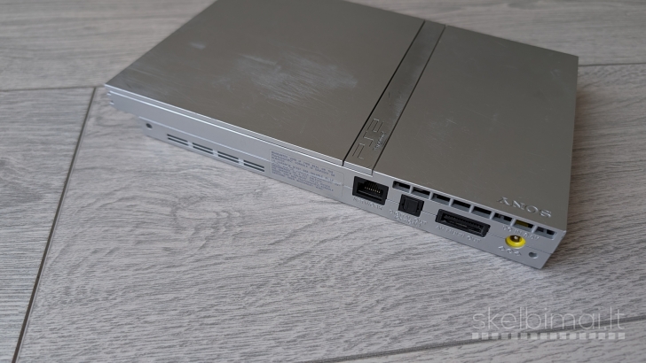 Sony PlayStation 2 Slim Silver SCPH-70004 PAL + 2 žaidimai