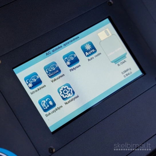 Kondicionierių pildymo AC stotelė R1234a / R1234yf