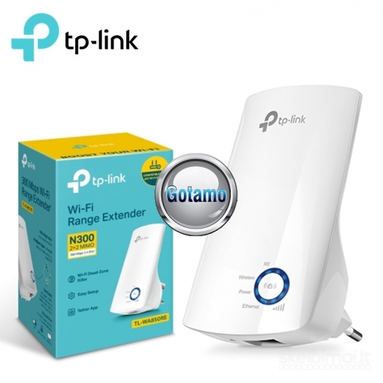 975 Wi-Fi signalo stiprintuvas TP-Link TL-WA850RE V7 300Mbps (Range Extender)