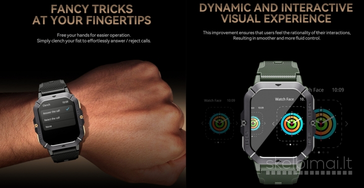 NAUJAS! CUBOT 2.02" HD IŠMANUSIS LAIKRODIS - SMART WATCH