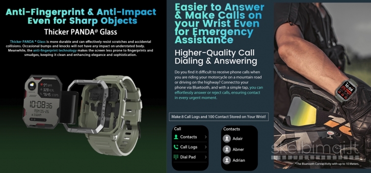 NAUJAS! BLACKVIEW 2.01" HD IŠMANUSIS LAIKRODIS - SMART WATCH