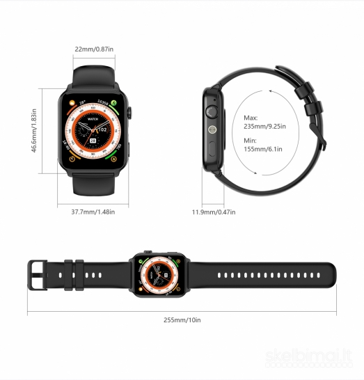 NAUJAS BLACKVIEW 1.91" HD  IŠMANUSIS LAIKRODIS - SMART WATCH