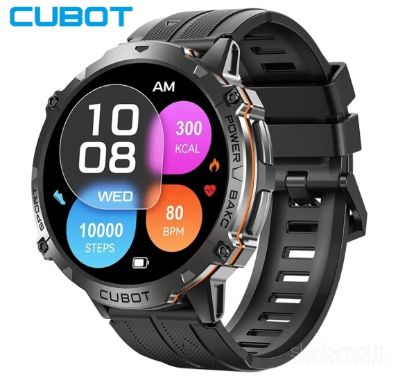 NAUJAS! CUBOT AMOLED 1.73" HD IŠMANUSIS LAIKRODIS - SMART WATCH