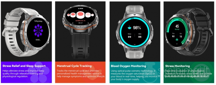 NAUJAS! CUBOT AMOLED 1.73" HD IŠMANUSIS LAIKRODIS - SMART WATCH