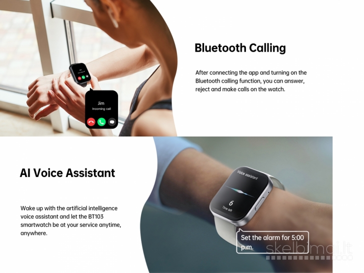 NAUJAS! OUKITEL 1.91" HD IŠMANUSIS LAIKRODIS - SMART WATCH