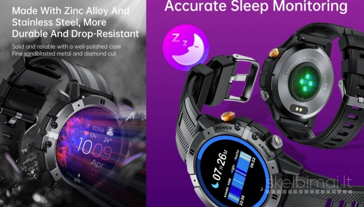 NAUJAS! CUBOT 1.52" HD IŠMANUSIS LAIKRODIS - SMART WATCH