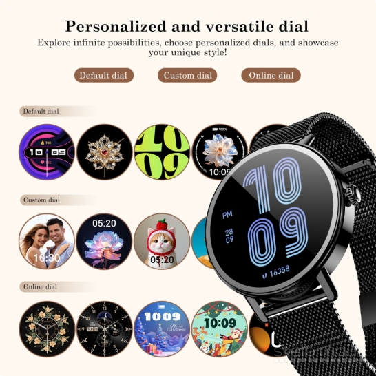 NAUJAS! BLACKVIEW LADY 1.26" HD IŠMANUSIS LAIKRODIS - SMART WATCH