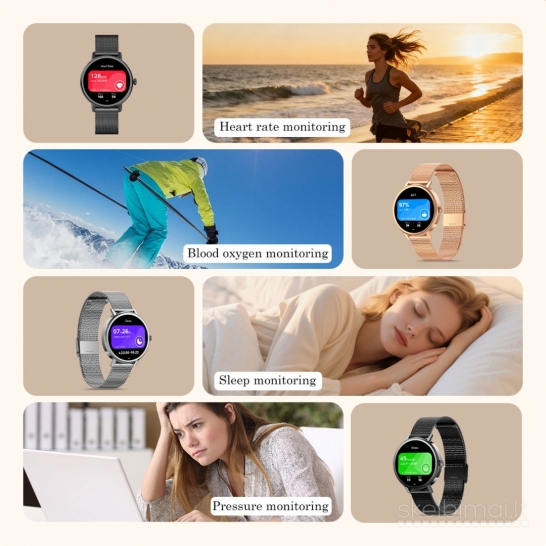 NAUJAS! BLACKVIEW LADY 1.26" HD IŠMANUSIS LAIKRODIS - SMART WATCH