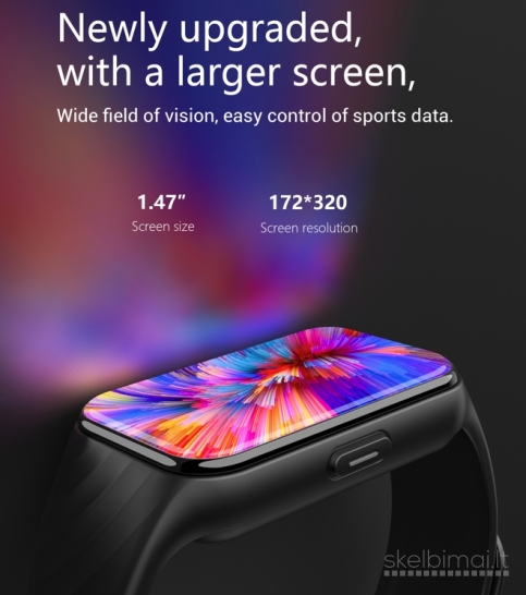 NAUJAS! BLACKVIEW 1.47" HD IŠMANUSIS LAIKRODIS  - SMART WATCH