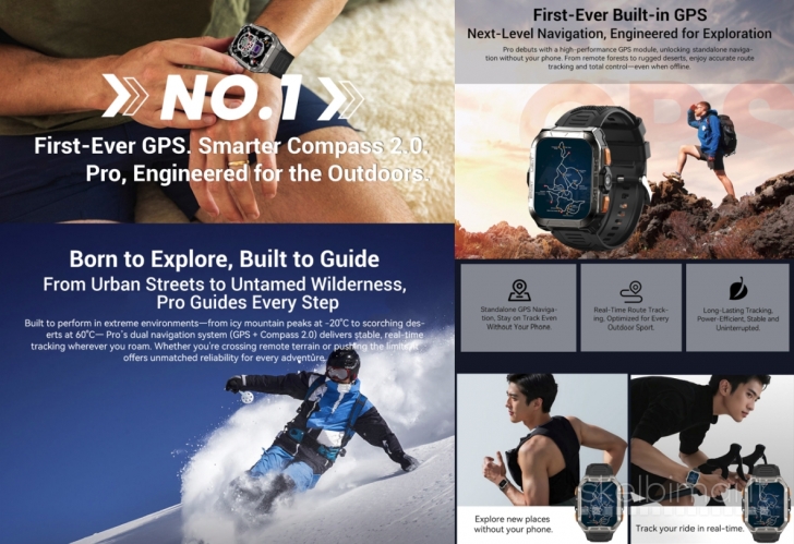 NAUJAS! BLACKVIEW PRO 1.91" HD  IŠMANUSIS LAIKRODIS - SMART WATCH