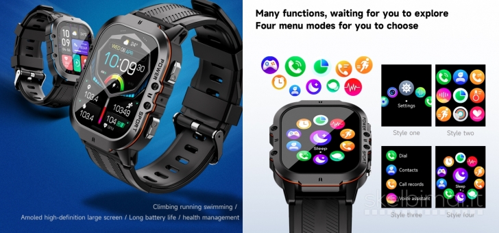 NAUJAS! OUKITEL 1.96" AMOLED HD IŠMANUSIS LAIKRODIS - SMART WATCH