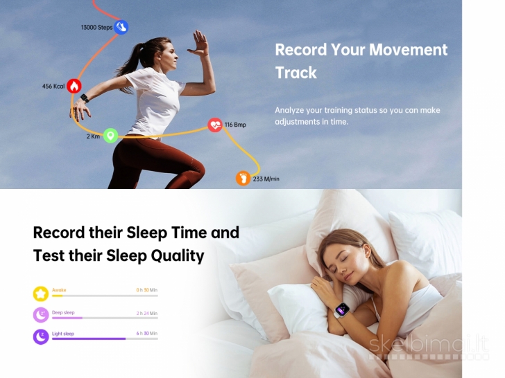 NAUJAS BLACKVIEW 1.91" HD  IŠMANUSIS LAIKRODIS - SMART WATCH